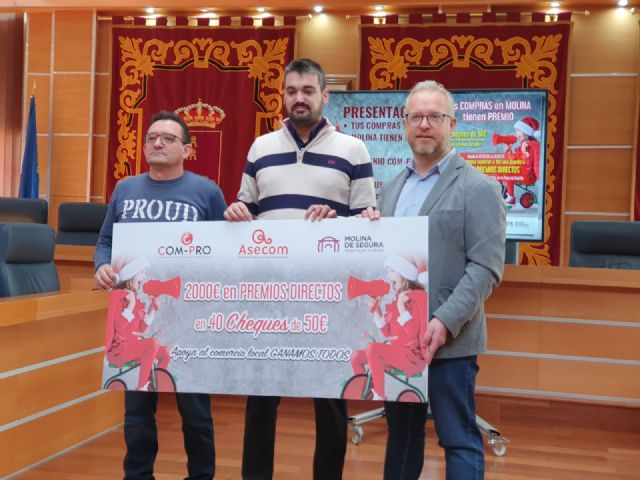 El Ayuntamiento colabora con la asociación COM-PRO en la puesta en marcha de la campaña Tus compras en Molina tienen premio