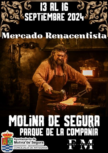 Molina de Segura contará con un Mercado Renancentista durante las Fiestas Patronales 2024, del 13 al 16 de septiembre