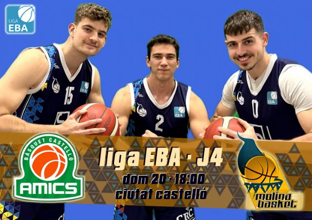 LIGA EBA | El Tau Castelló B recibe el domingo al Sercomosa Molina Basket