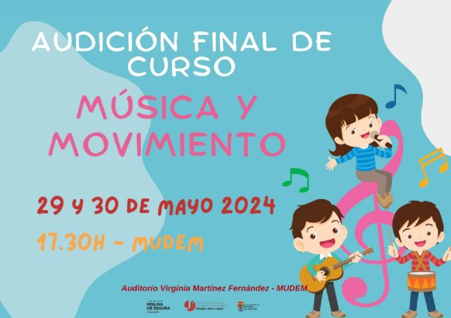 La Escuela Municipal de Música Maestro Jaime López de Molina de Segura ofrece varias actividades de fin de curso los días 29 y 30 de mayo y 3 de junio