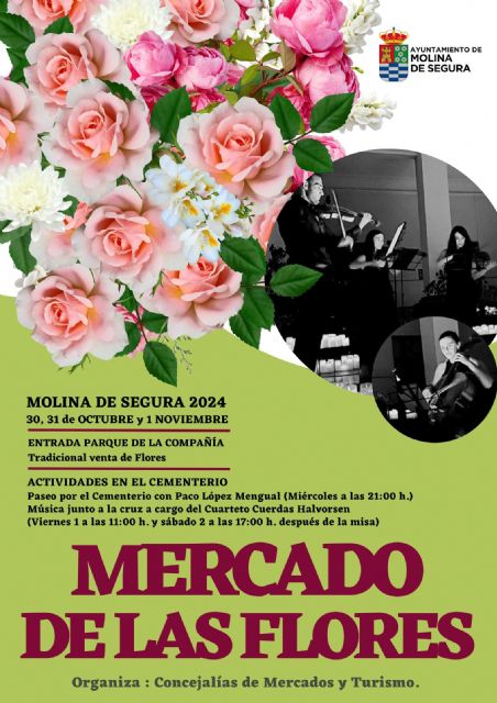 El Mercado de las Flores 2024 de Molina de Segura se celebra del 30 de octubre al 1 de noviembre